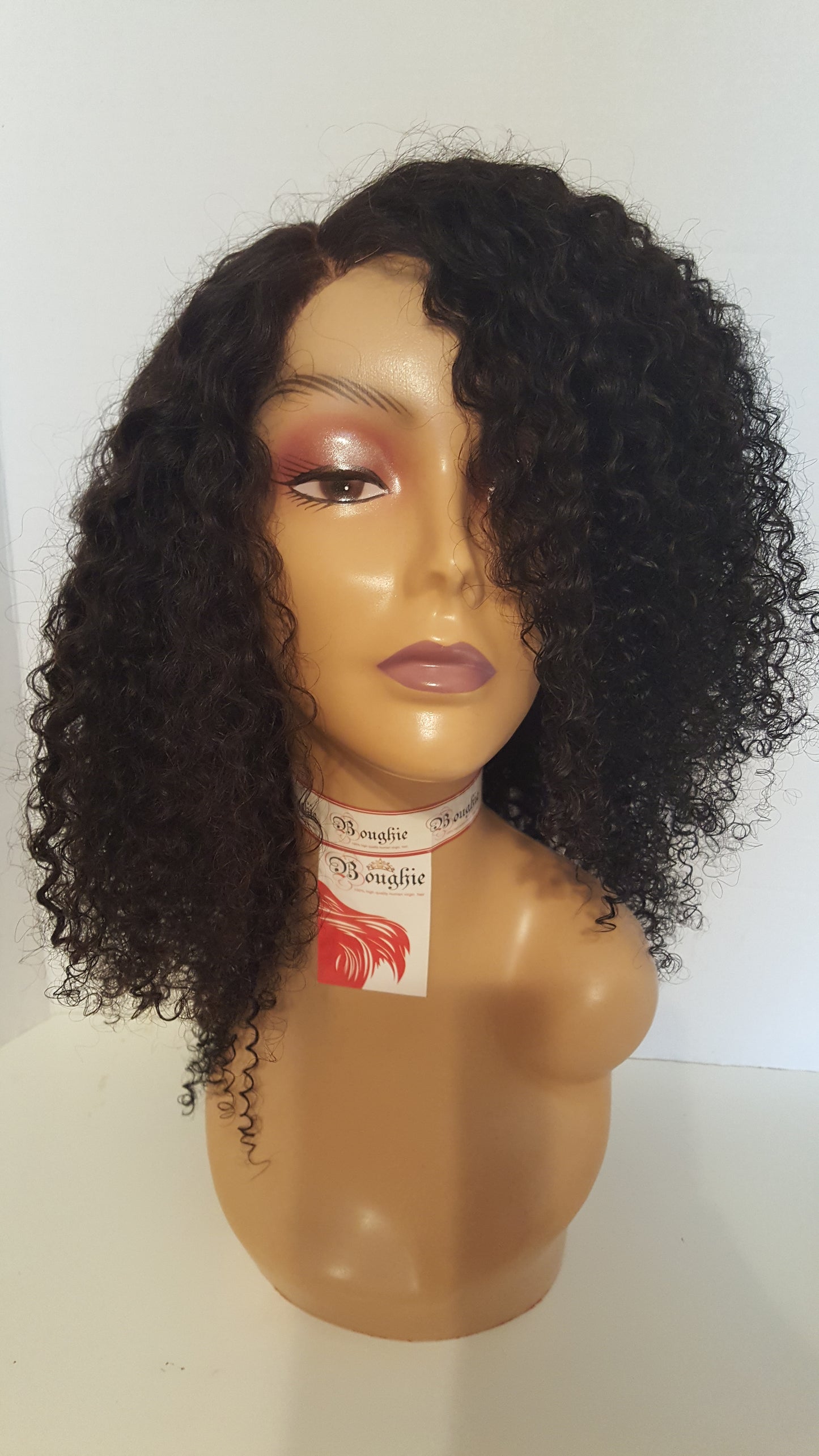 Brazilian Kinky Curly Lace closure wig - Boughie virgin brazilian hair cosmetics apperal 