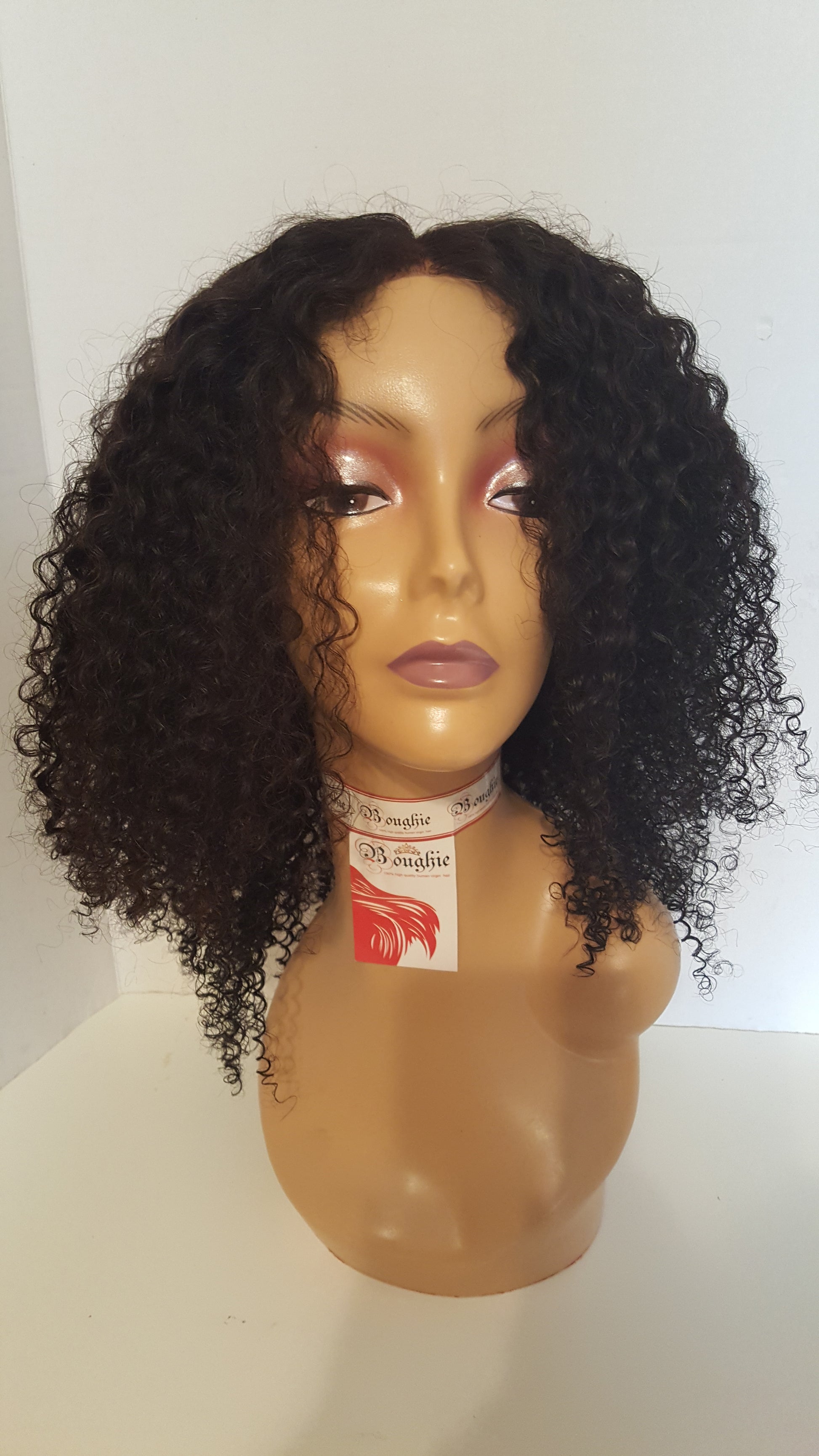 Brazilian Kinky Curly Lace closure wig - Boughie virgin brazilian hair cosmetics apperal 