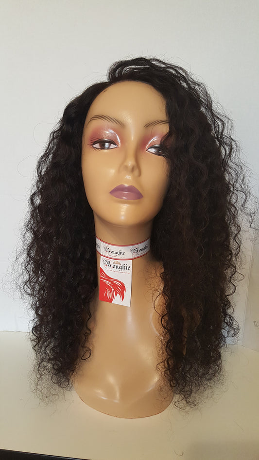 Brazilian deep wave lace closure wig - Boughie virgin brazilian hair cosmetics apperal 