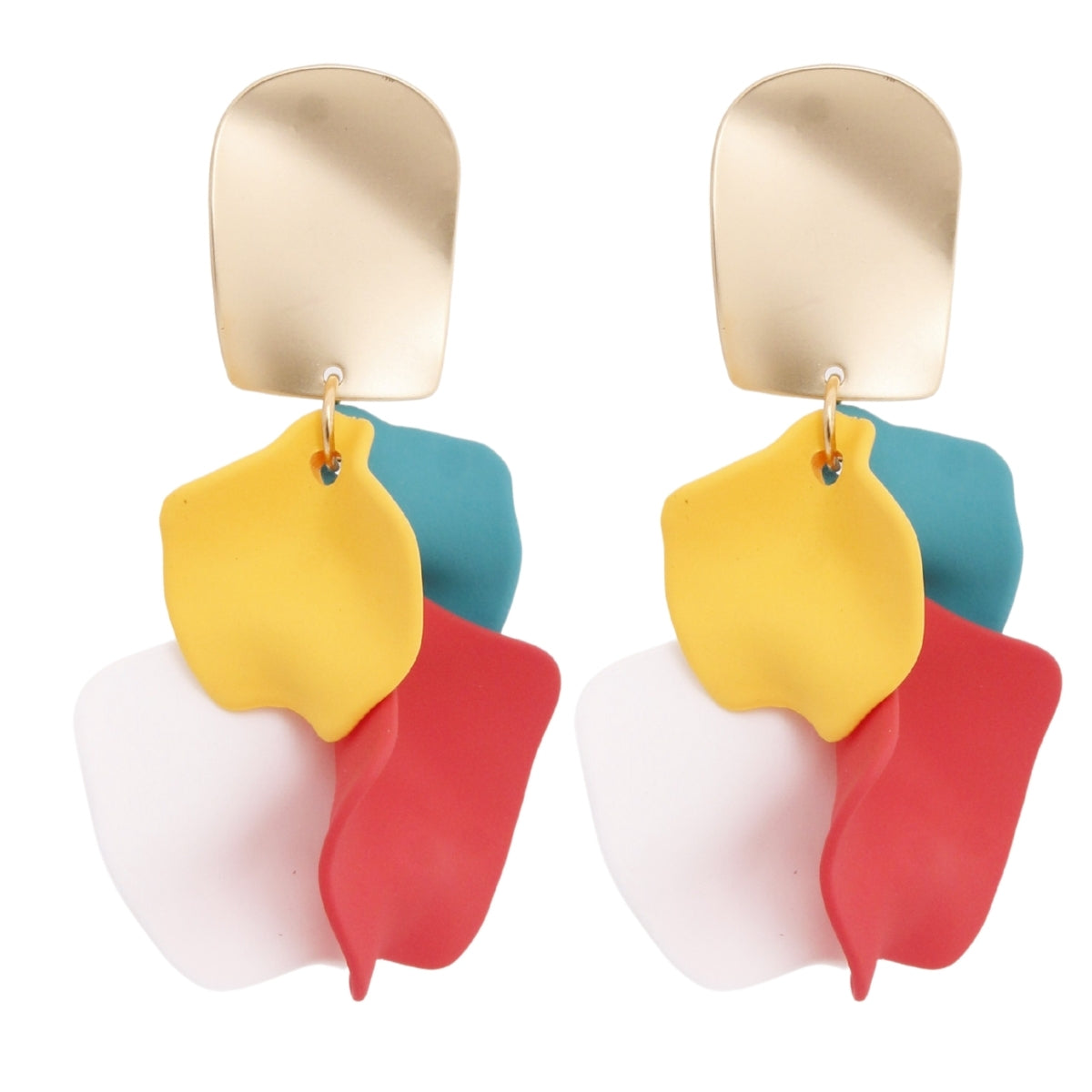 Multi Petal Gold Earrings