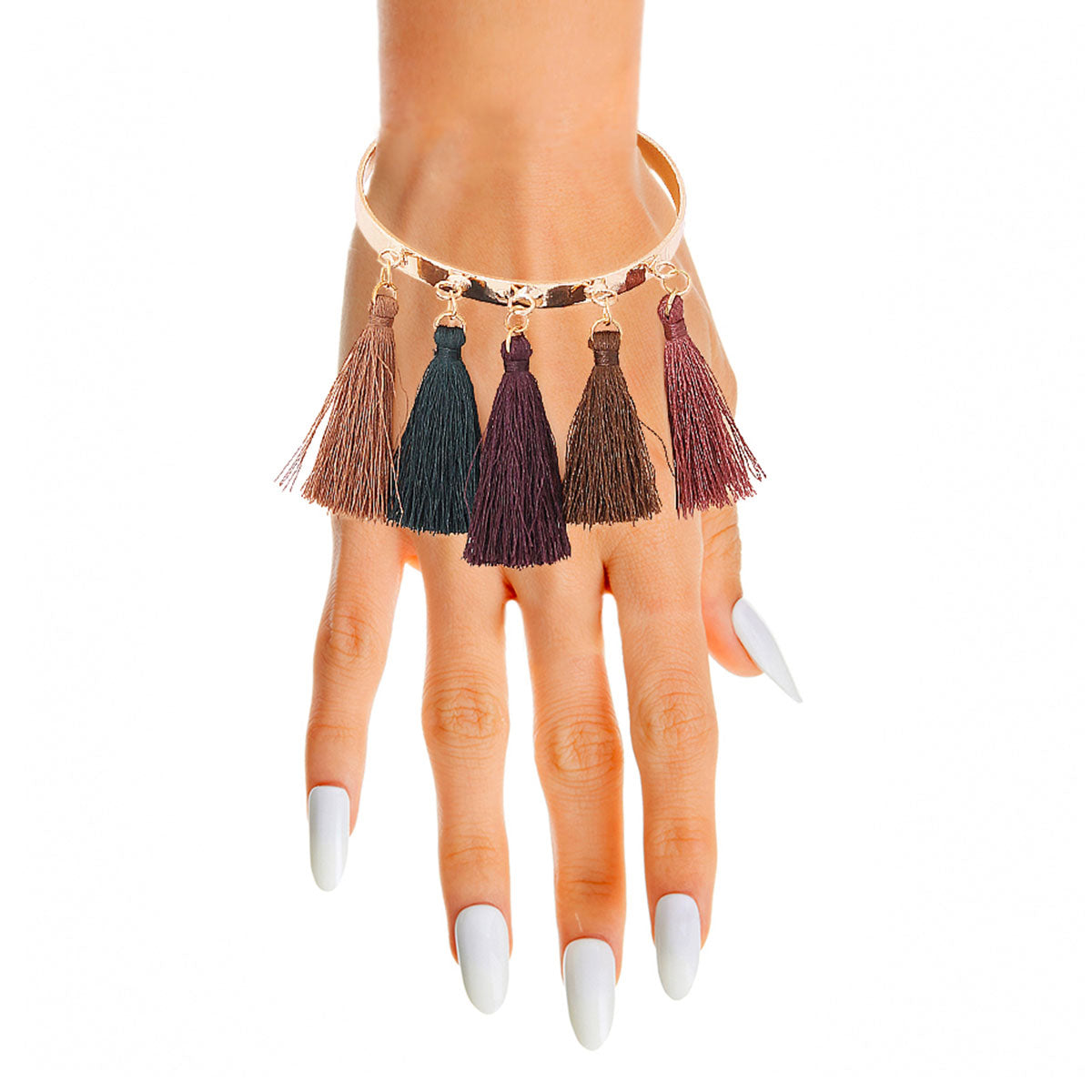 Deep Fall Tassels Bangle