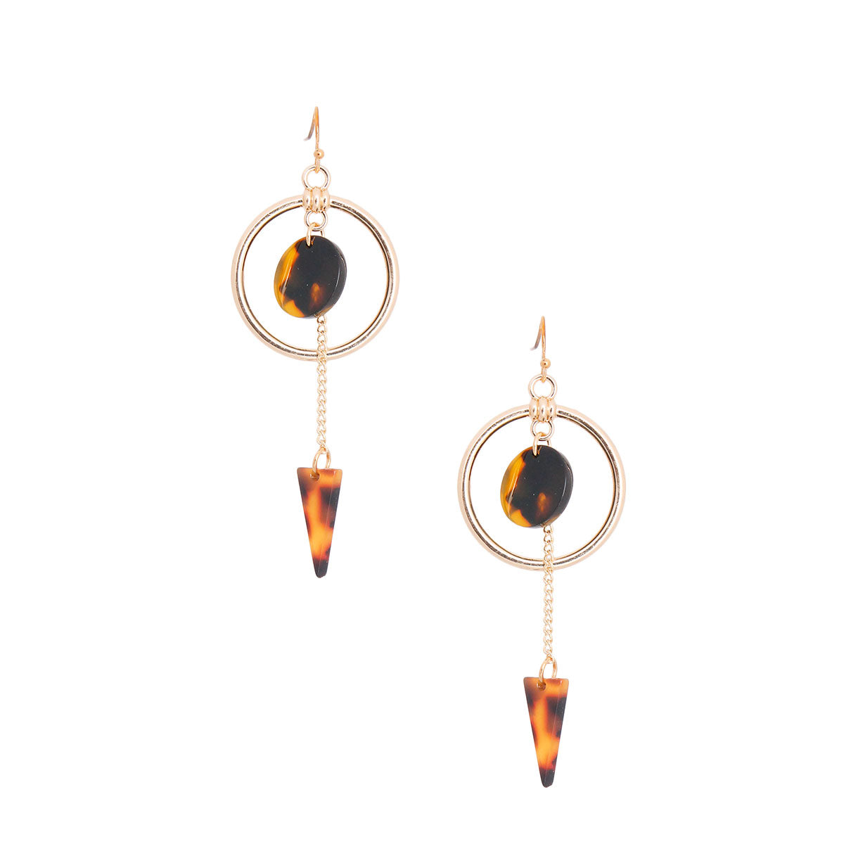 Gold Tortoiseshell Arrow Earrings