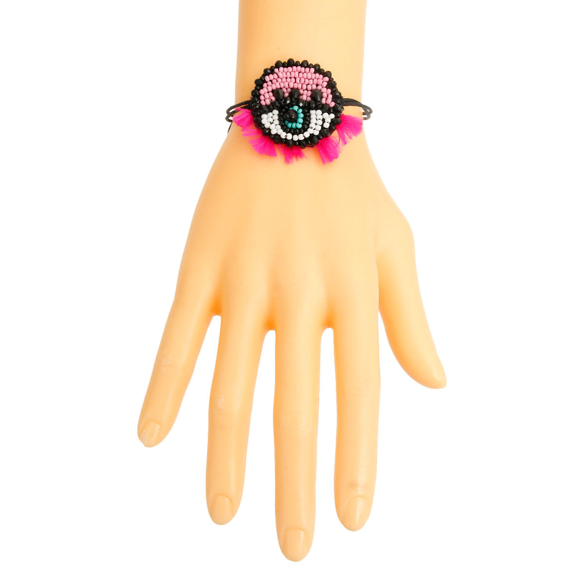 Pink Evil Eye Friendship Bracelet