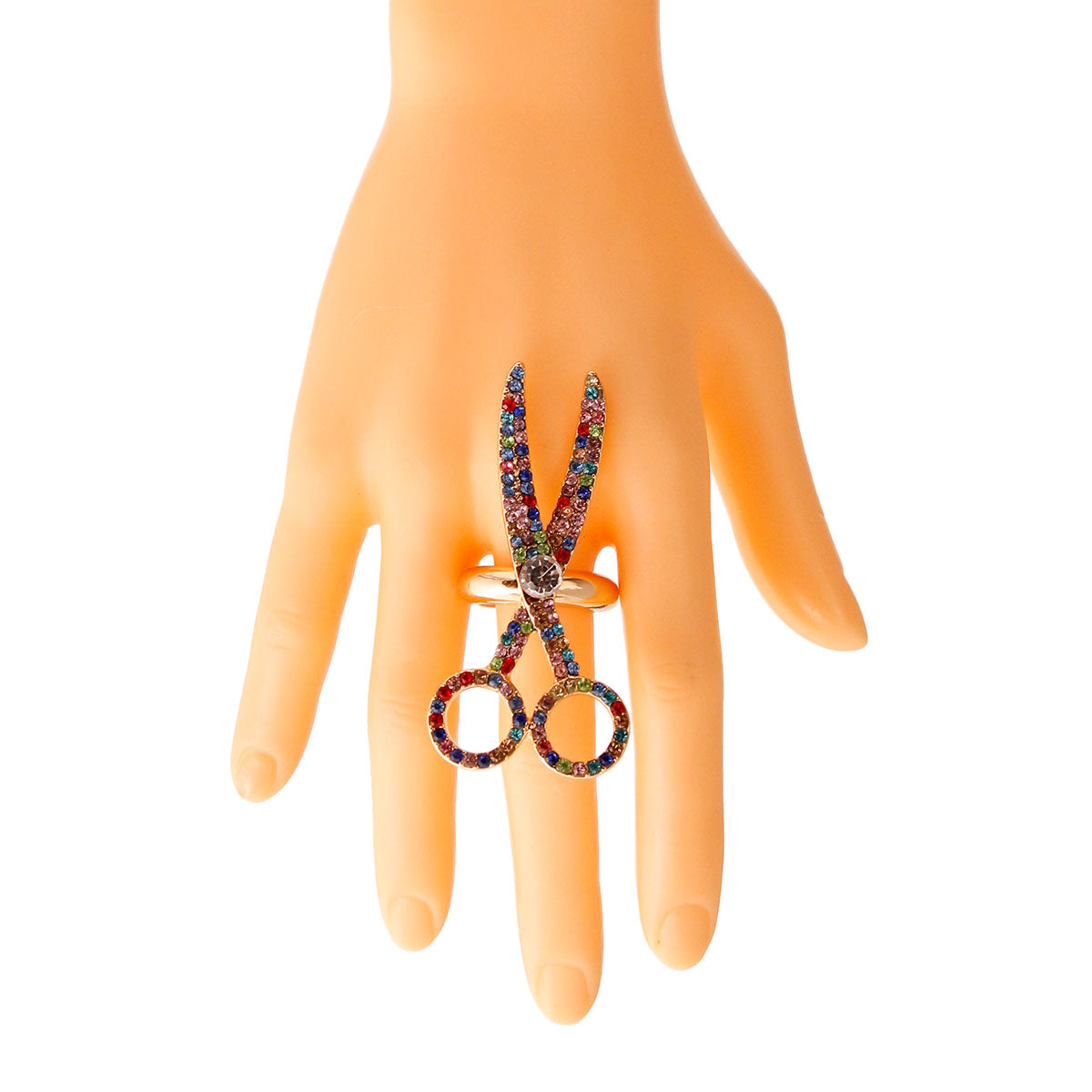 Rainbow Scissor Ring