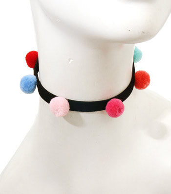 Pom Pom Choker Set