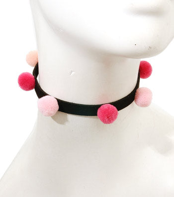 Pom Pom Choker Set